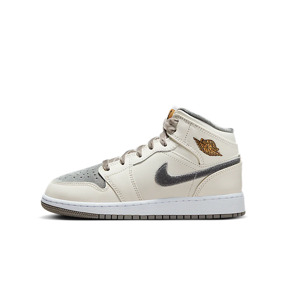 Nike Air Jordan 1 Mid SE GS Pewter Velvet Toe-Air Jordan-pikastore.cz
