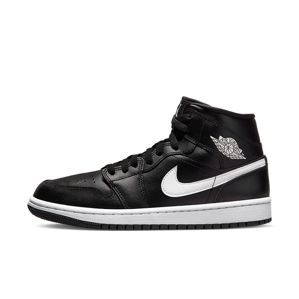 Nike Air Jordan 1 Mid Black White (Women's)-sneakers-Air Jordan-pikastore.cz
