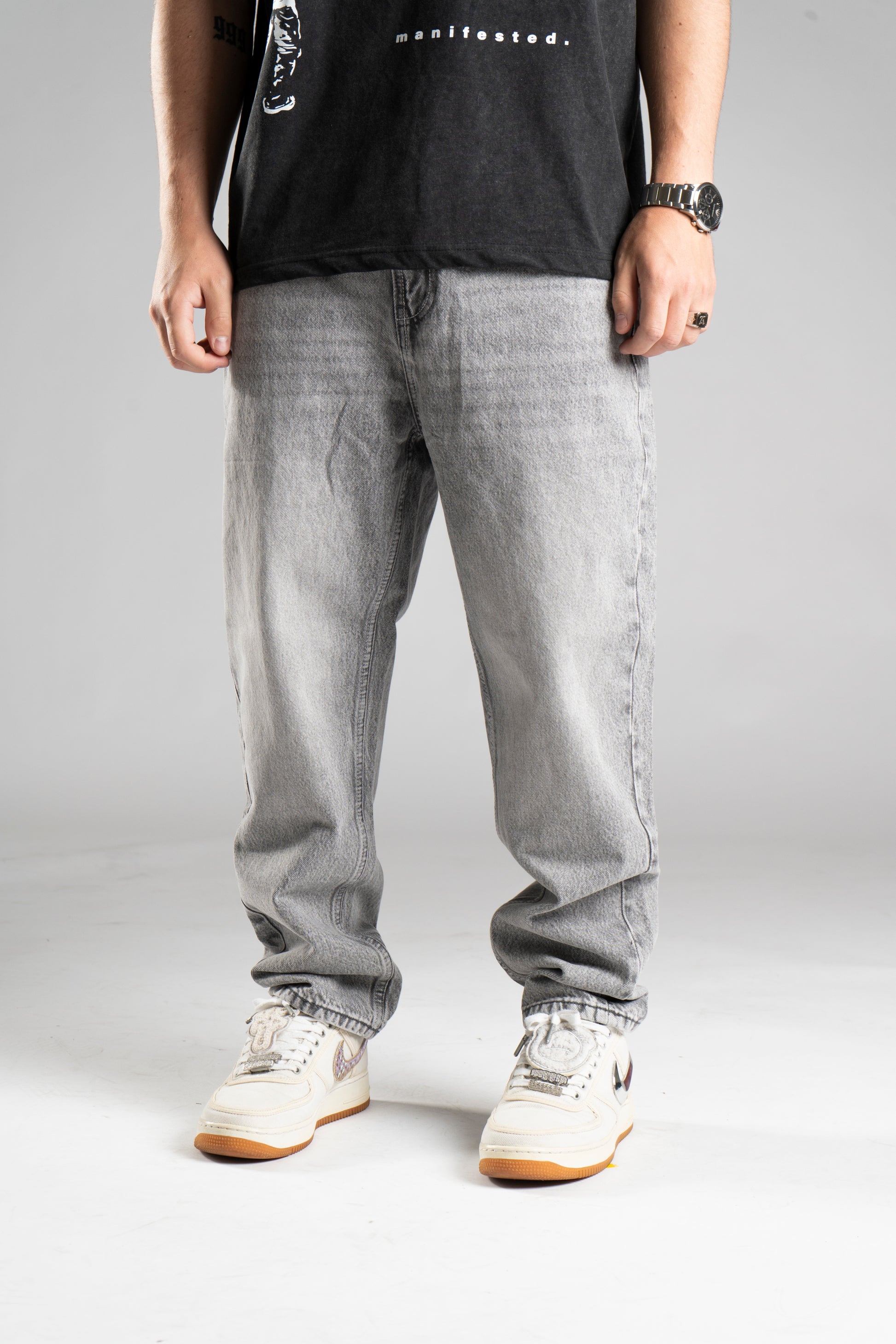Custom Baggy Star Jeans V1 Grey-Kalhoty-Custompantsprg-pikastore.cz