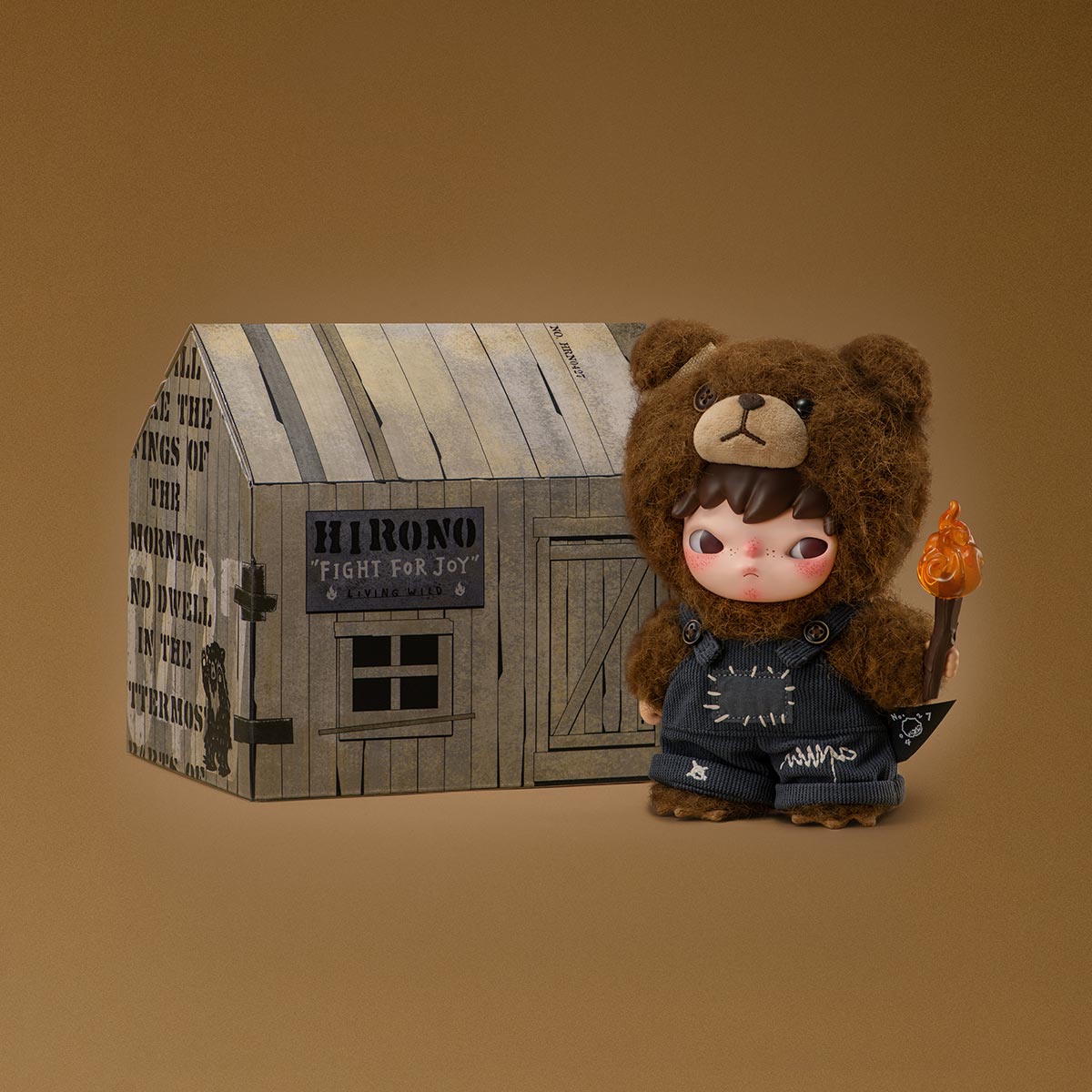 Labubu Pop Mart Hirono Living Wild-Fight for Joy Plush Doll-Labubu-pikastore.cz