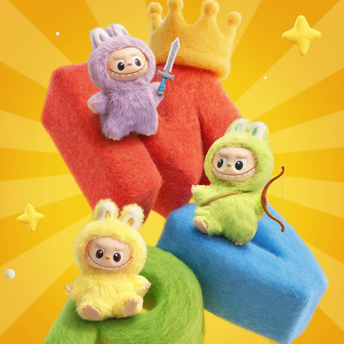 Labubu Pop Mart The Monsters Pin for Love Series Vinyl Plush Pendant (N-Z) Single Blind Box-Labubu-pikastore.cz