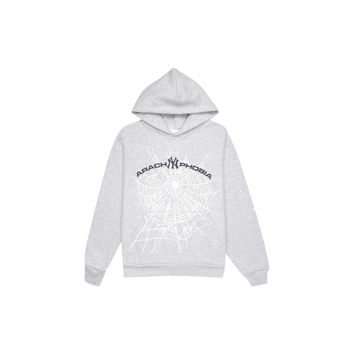 Sp5der Arach NY Phobia Hoodie Ash Grey-Sp5der-pikastore.cz