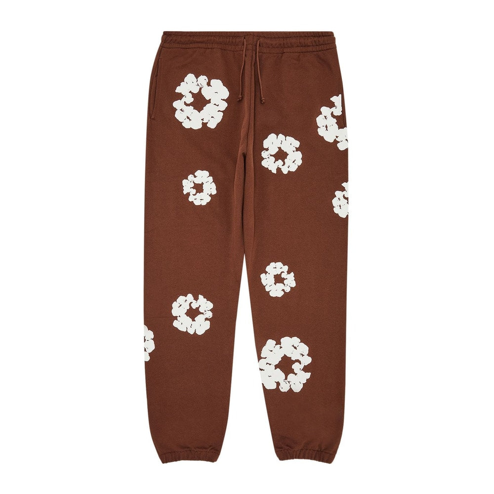 Denim Tears The Cotton Wreath Sweatpants Brown – tepláky – fotka 2 z 2