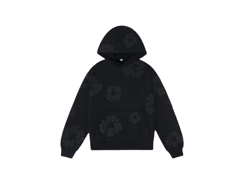 Denim Tears Cotton Wreath Sweatshirt Black Monochrome-Denim Tears-pikastore.cz