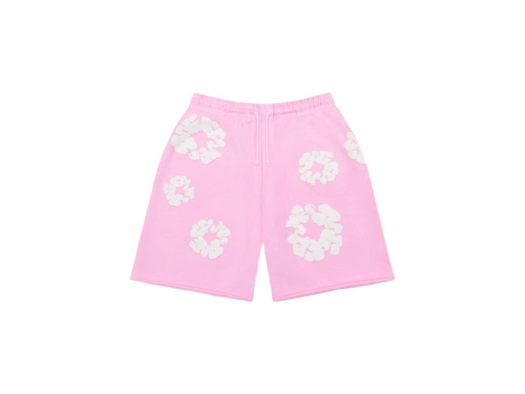 Denim Tears The Cotton Wreath Sweatshorts Powder Pink 2025