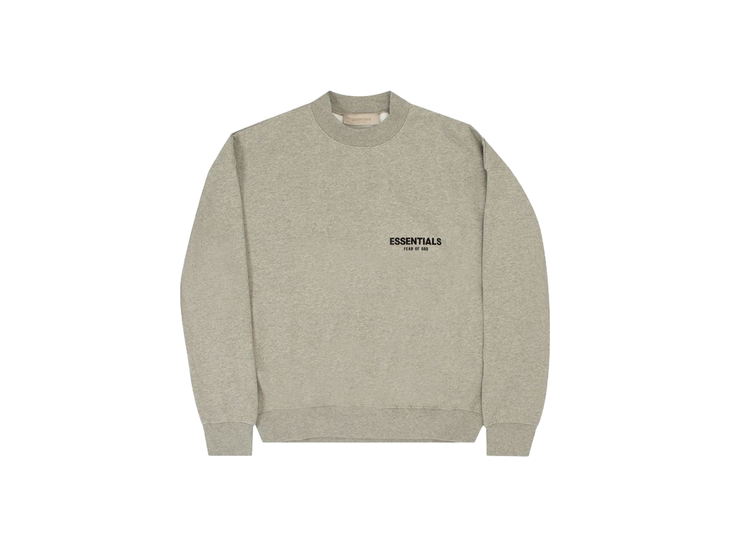 Fear of God Essentials S22 Crewneck Dark Oatmeal-Fear of God-pikastore.cz