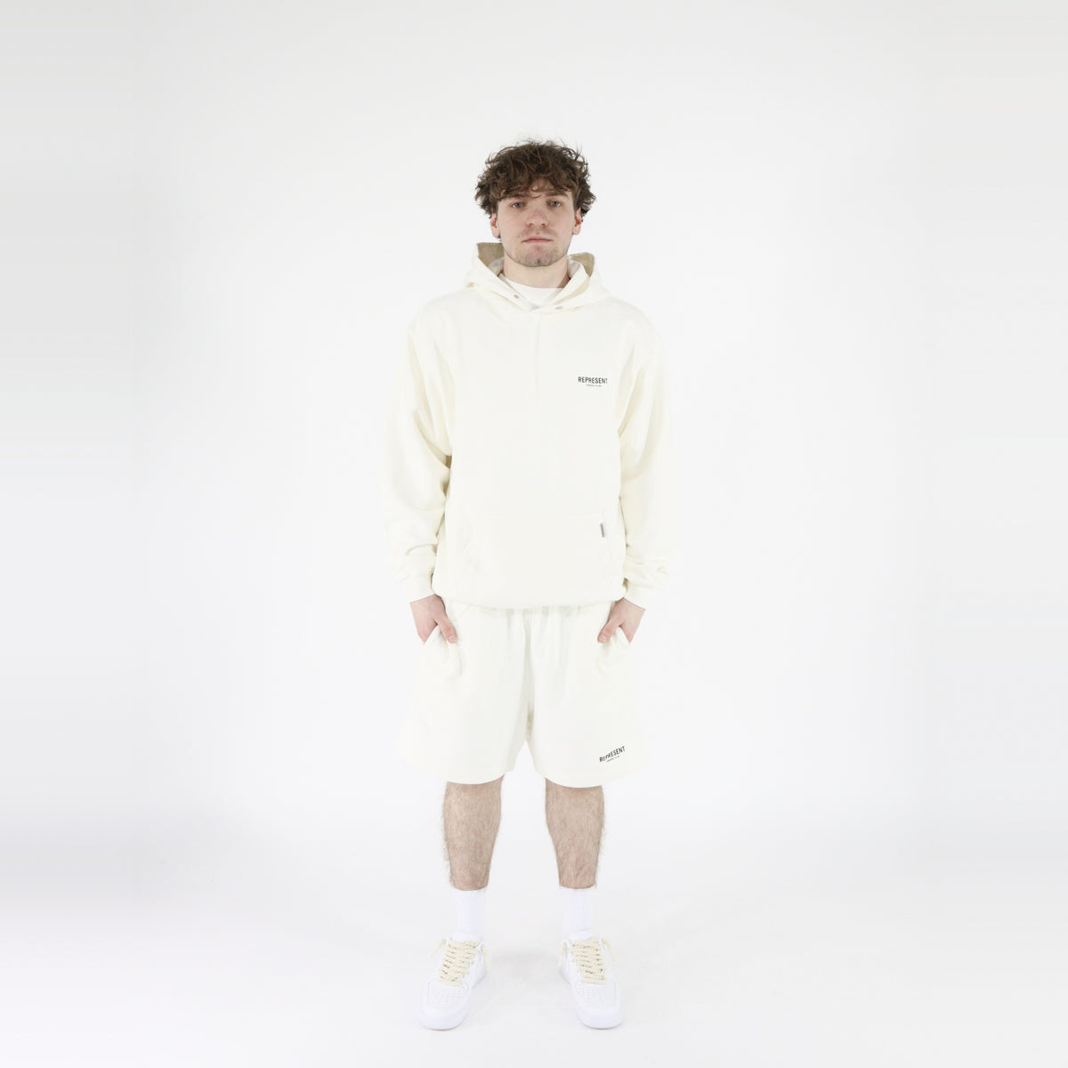 pikastore.cz - Represent Owners Club Hoodie Flat White + Owners Club Shorts Flat White SET-Bundle-pikastore.cz-pikastore.cz