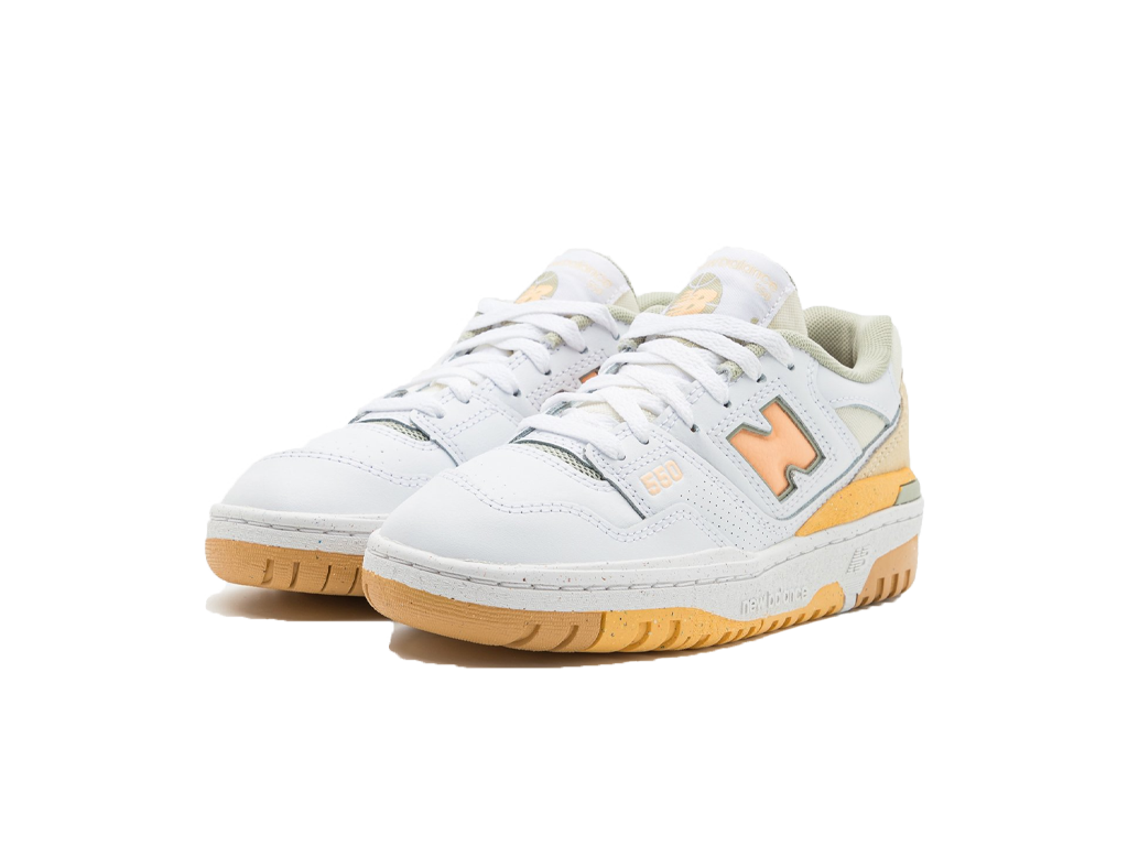 New Balance 550 Big Kid White Peach Blossom-New Balance-pikastore.cz