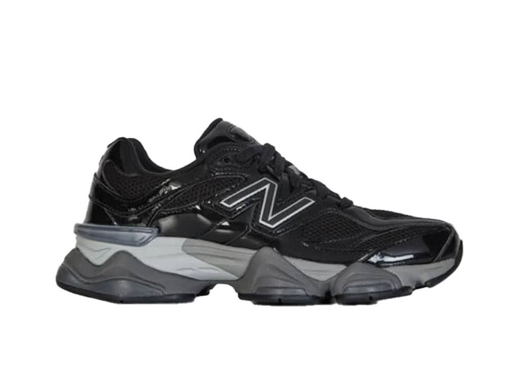 New Balance 9060 Black Patent – boty, černá