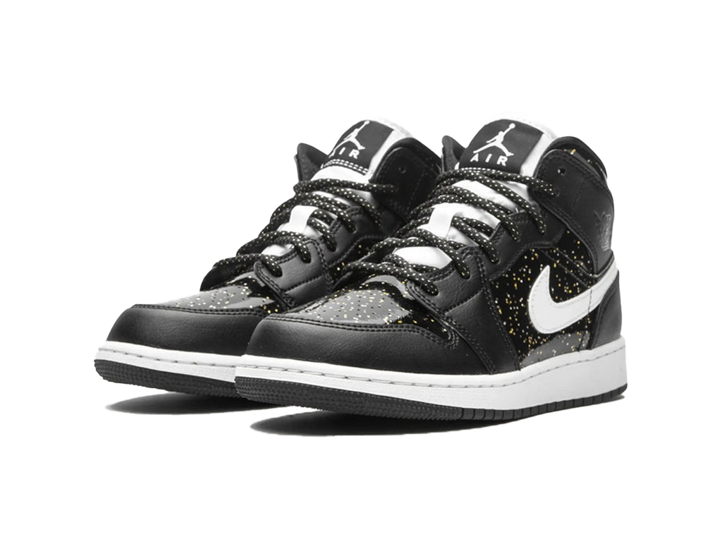 Nike Air Jordan 1 Mid Black Speckle (GS)-sneakers-Air Jordan-pikastore.cz