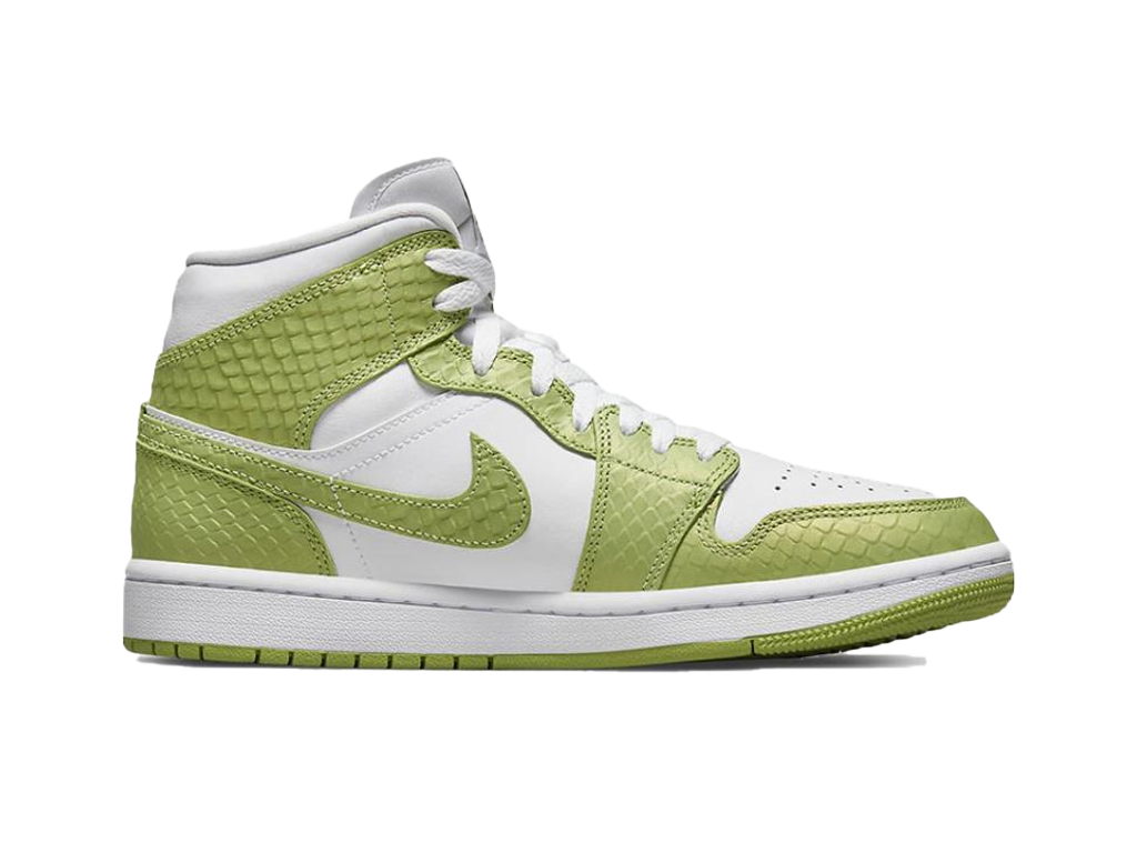 Nike Air Jordan 1 Mid Green Python (Women's)