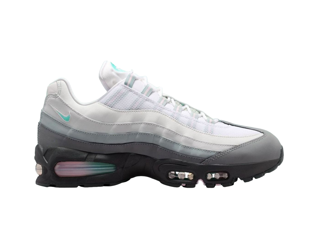 Nike Air Max 95 Big Bubble - White Hyper Turquoise – tenisky – fotka 3 z 5
