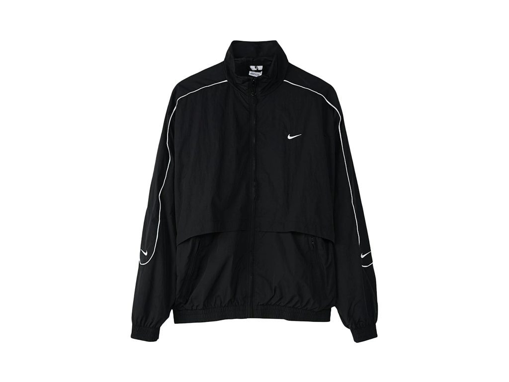 Nike Nikelab Solo Swoosh Woven Tracksuit Jacket and Joggers Set Black – sety, černá