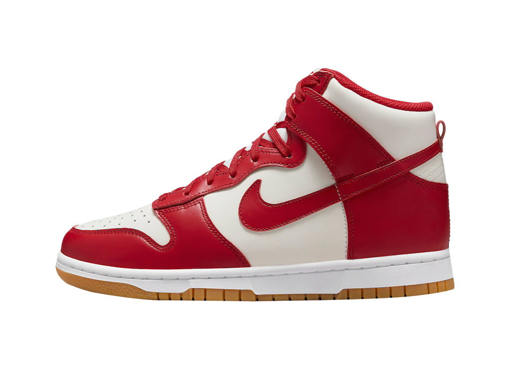Nike Wmns Dunk High Gym Red Sail Gum – tenisky, červená