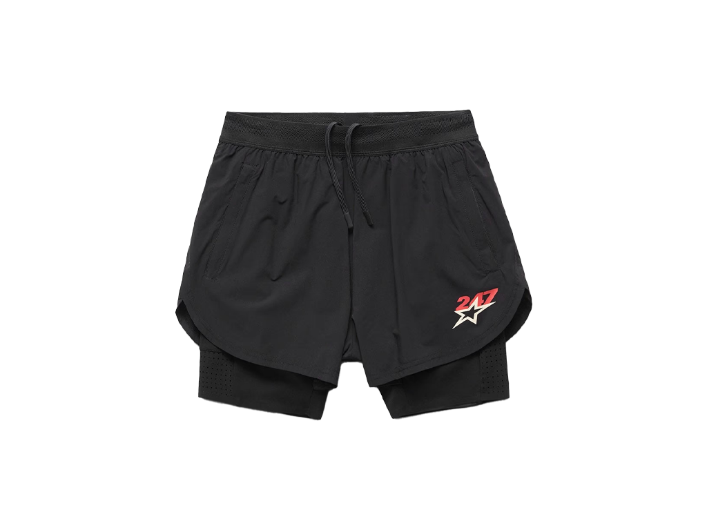 Represent 247 Hybrid 2-In-1 Short Jet Black