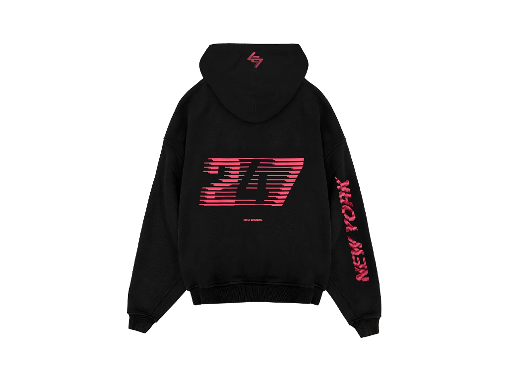 Represent 247 New York Hoodie Black Pink