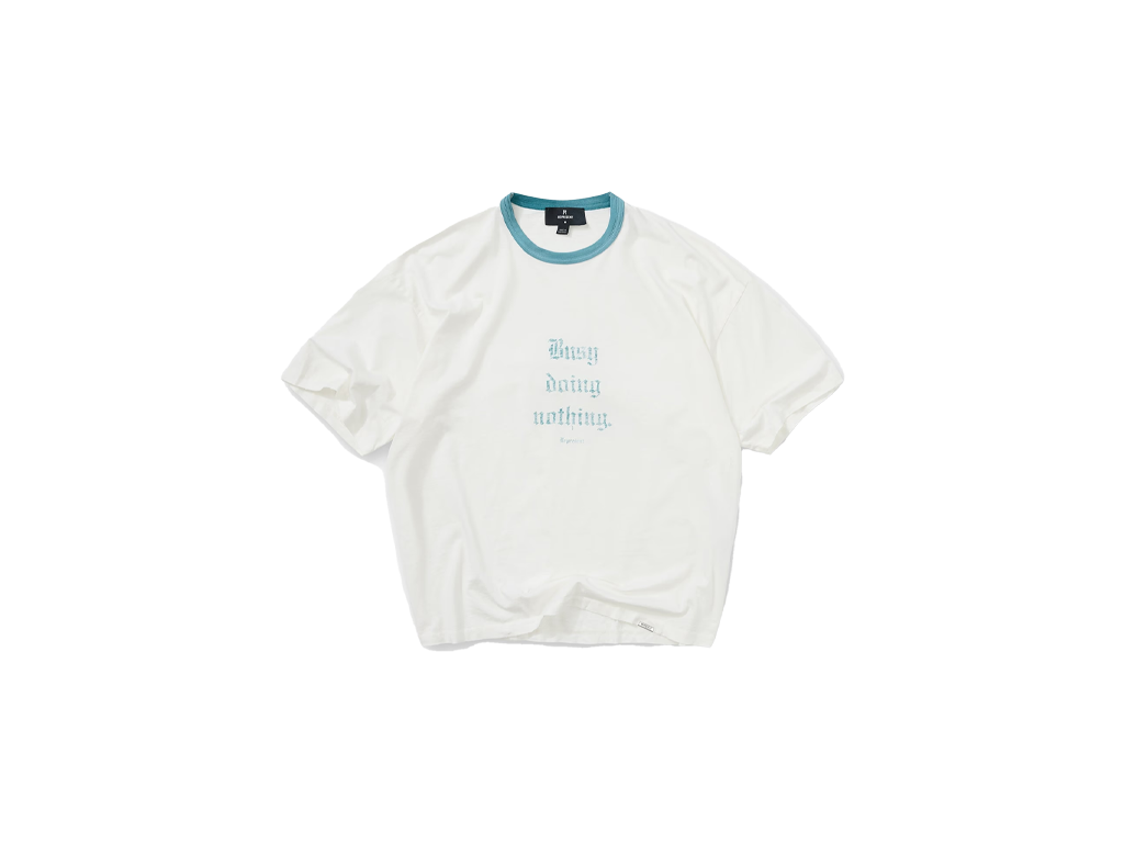 Represent Busy Doing Nothing T-Shirt Flat White