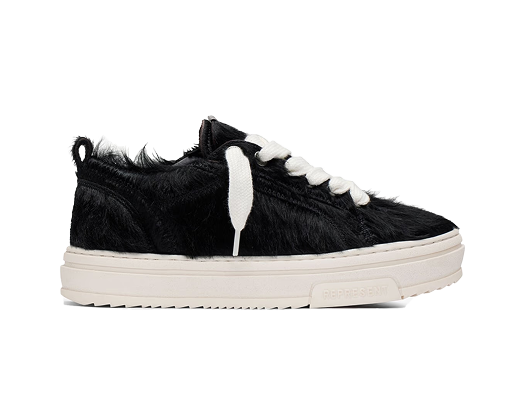 Represent HTN Low Pony Hair Black – sneakers – foto 3 av 4