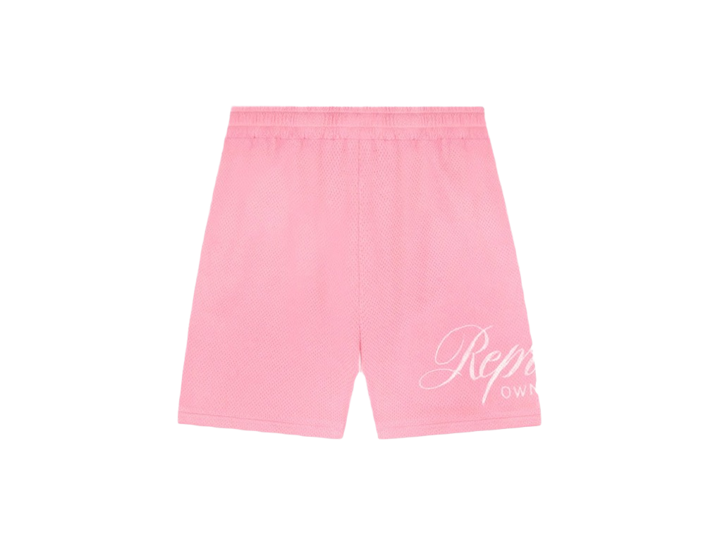 Represent Owners Club Script Mesh Shorts Pink-Represent-pikastore.cz