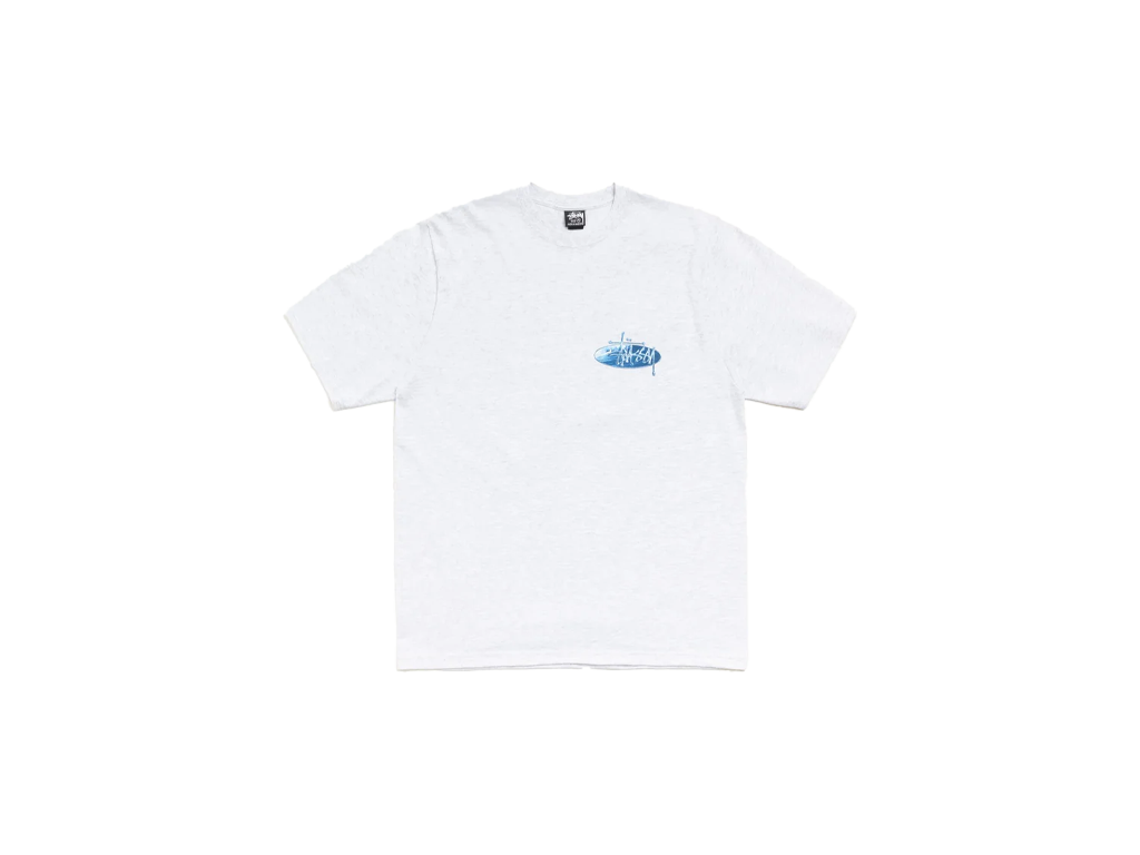 Stussy Wave Oval Tee grey