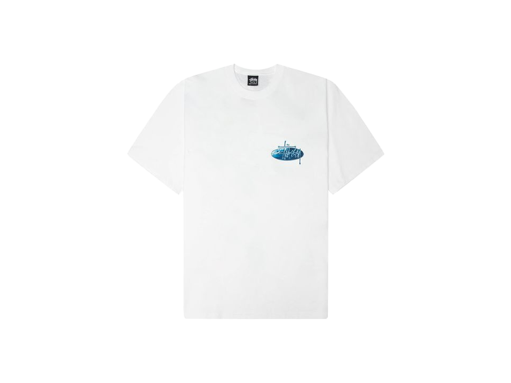 Stussy Wave Oval Tee white