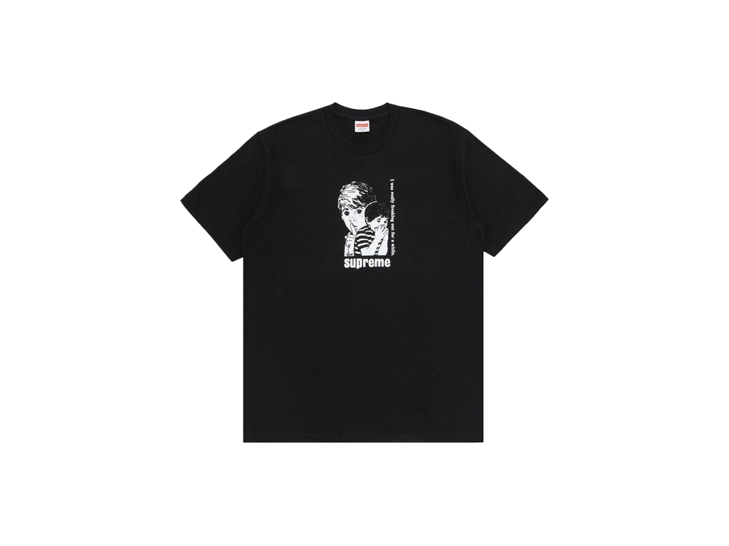 Supreme Freaking Out Tee Black-Supreme-pikastore.cz