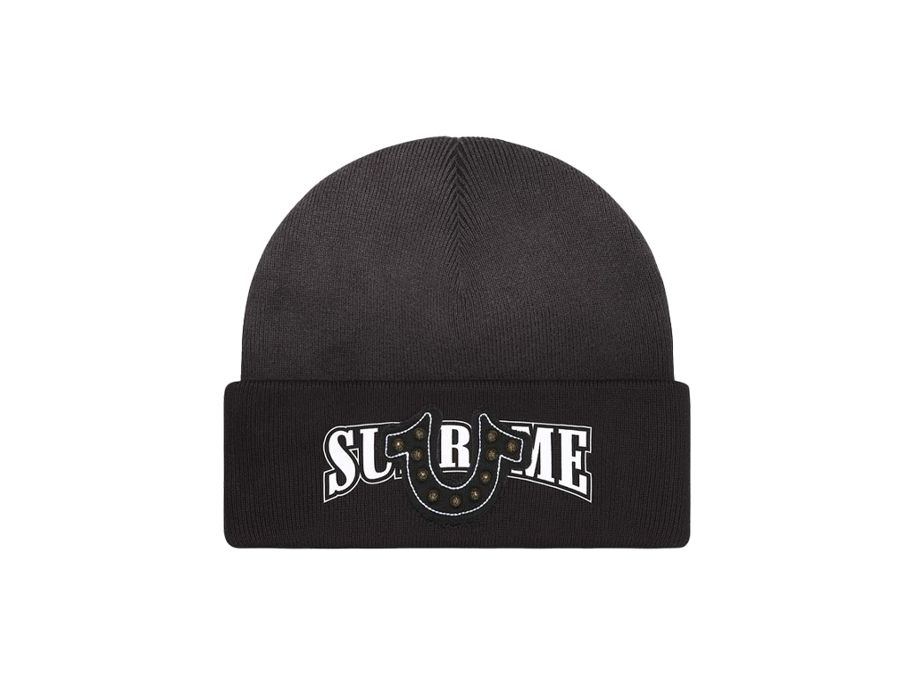 Supreme True Religion Beanie (FW25) Black-Supreme-pikastore.cz