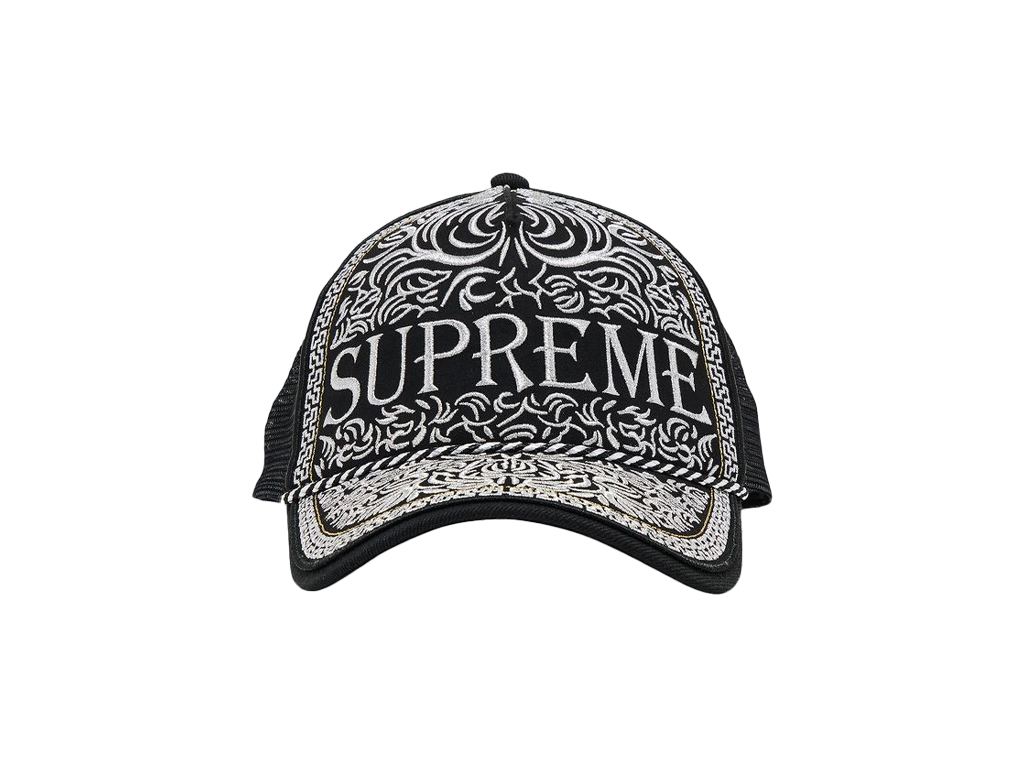 Supreme Vaquero Mesh Back 5-Panel Black-Supreme-pikastore.cz