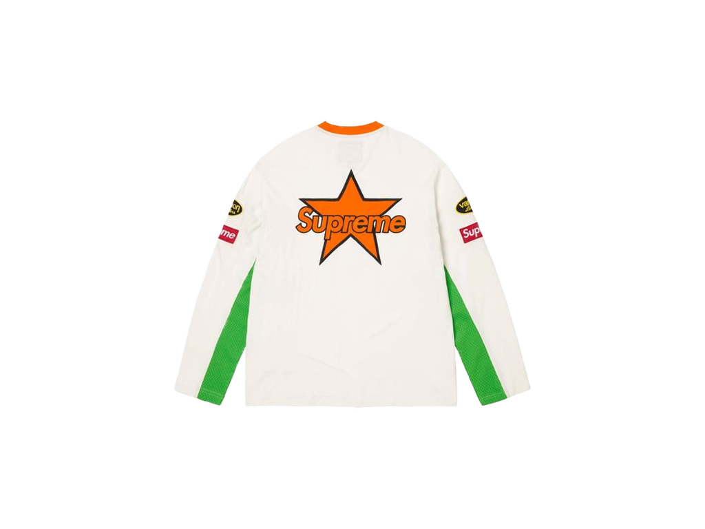 Supreme x Vanson Leathers Long-Sleeve Top White-Supreme-pikastore.cz