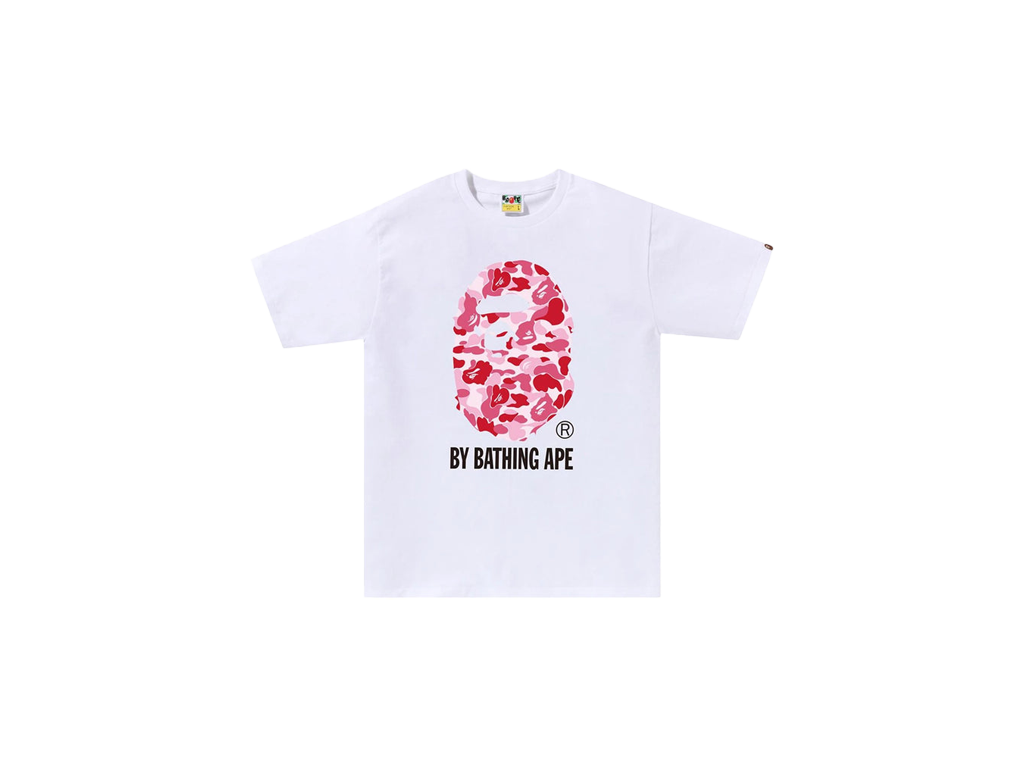 BAPE ABC By Bathing Tee White/Pink – tričko