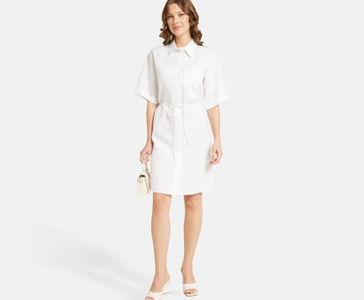 Calvin Klein Shirt dress White – koszula – zdjęcie 5 z 5