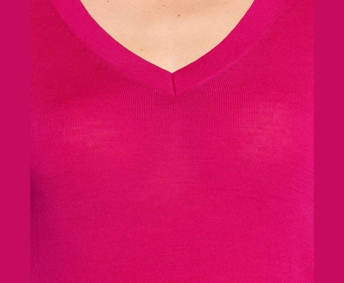 Calvin Klein Wool pullover Pink – pulóver – fotó 3/5
