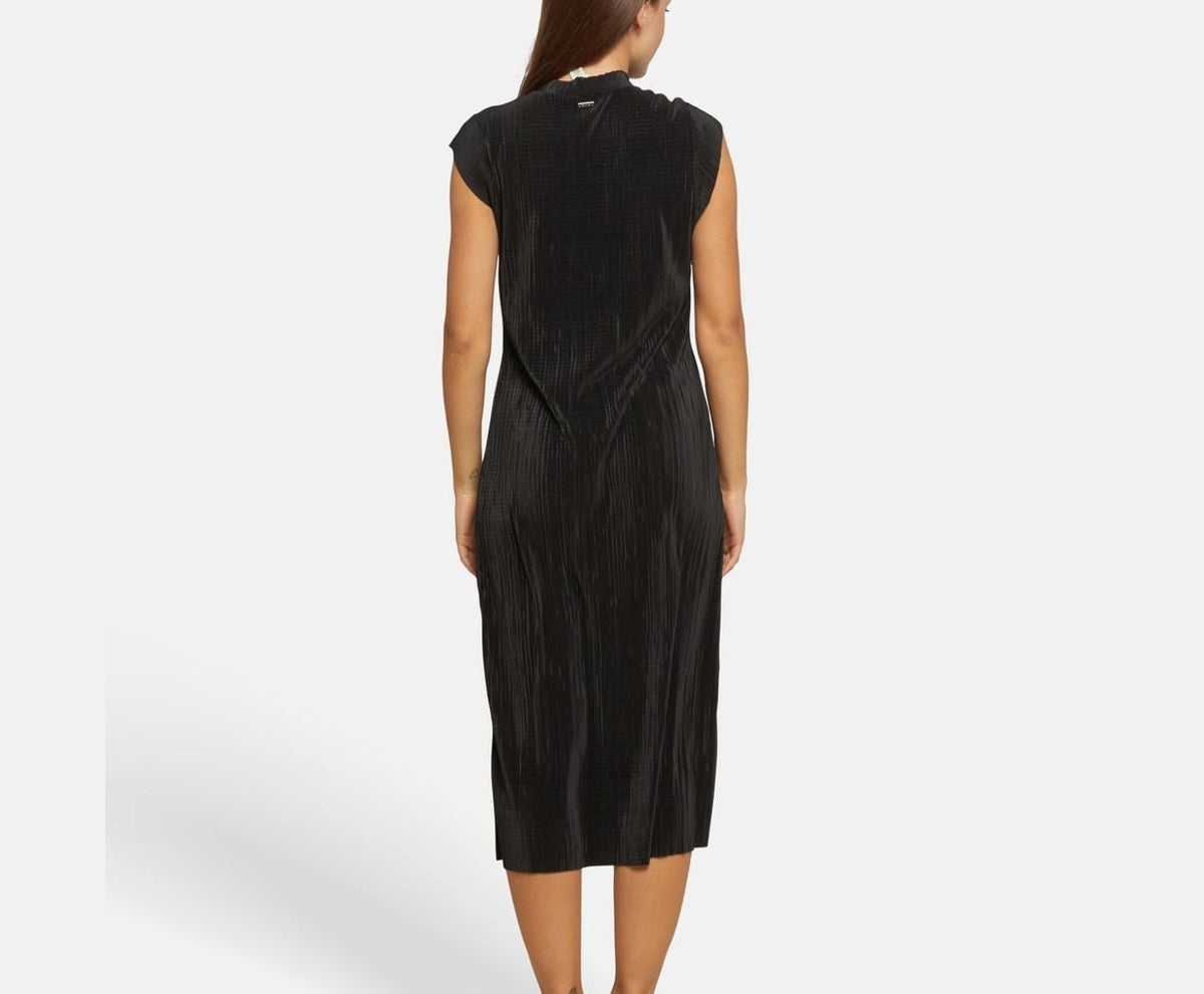 Calvin Klein Ribbed dress Black – tøj – foto 4 af 5