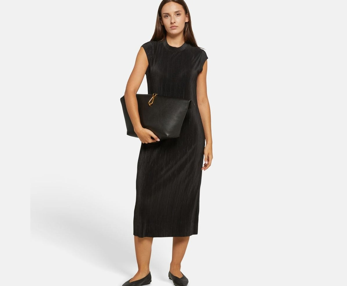 Calvin Klein Ribbed dress Black – tøj – foto 5 af 5