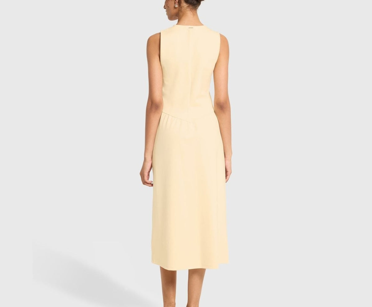 Calvin Klein Midi dress Light Yellow – tøj – foto 4 af 5