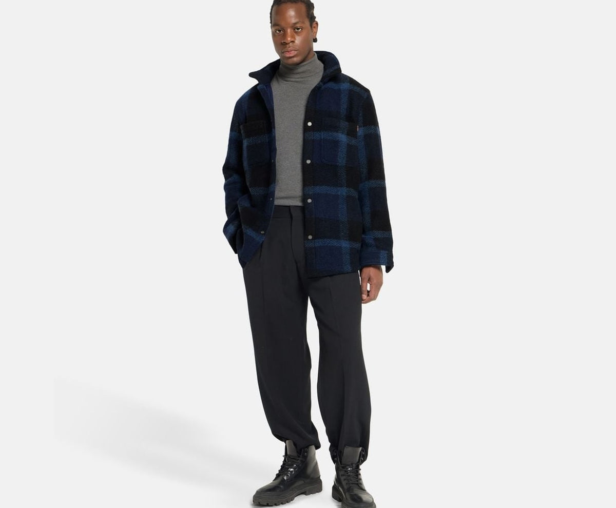 Timberland Wool-blend shacket Midnight Blue – kleding – foto 6 van 6