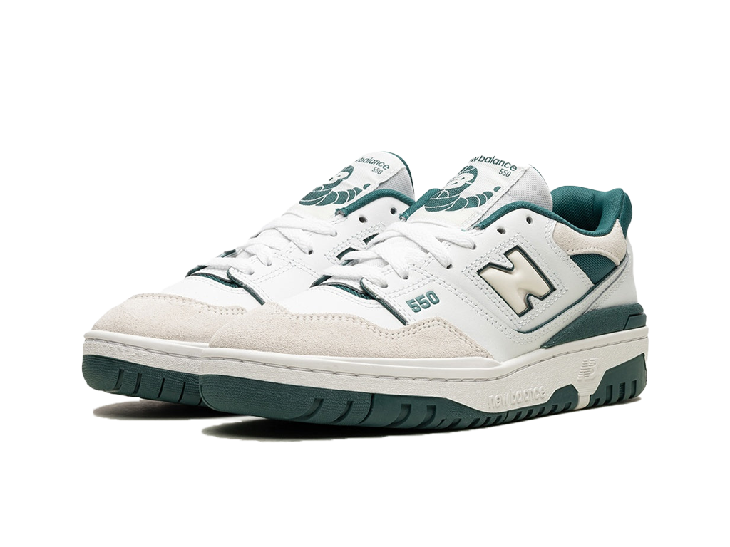 New Balance 550 Big Kid White Vintage Teal