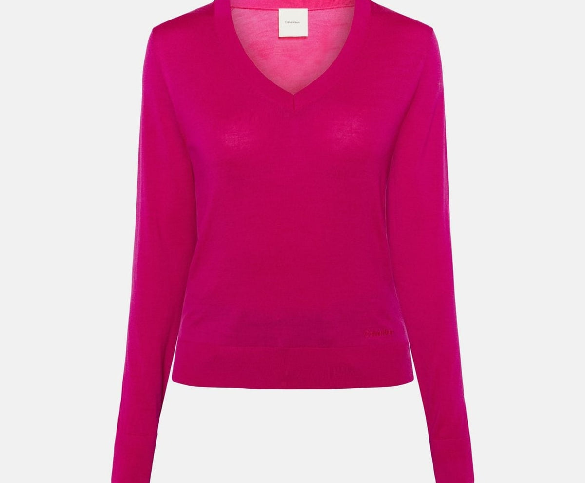 Calvin Klein Wool pullover Pink – одяг, рожевий