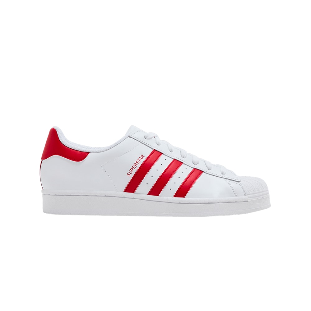 adidas Superstar Footwear White Scarlet – skor, röd
