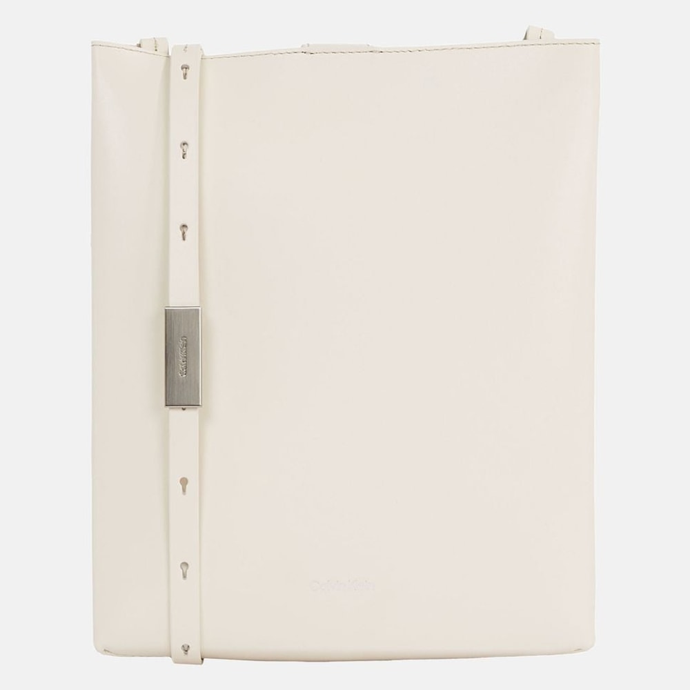 Calvin Klein Leather cross body bag White – tas, wit