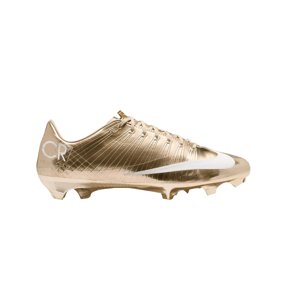 Cristiano Ronaldo x Nike Mercurial Superfly 1 RGN Metallic Gold Star – chaussures, argent
