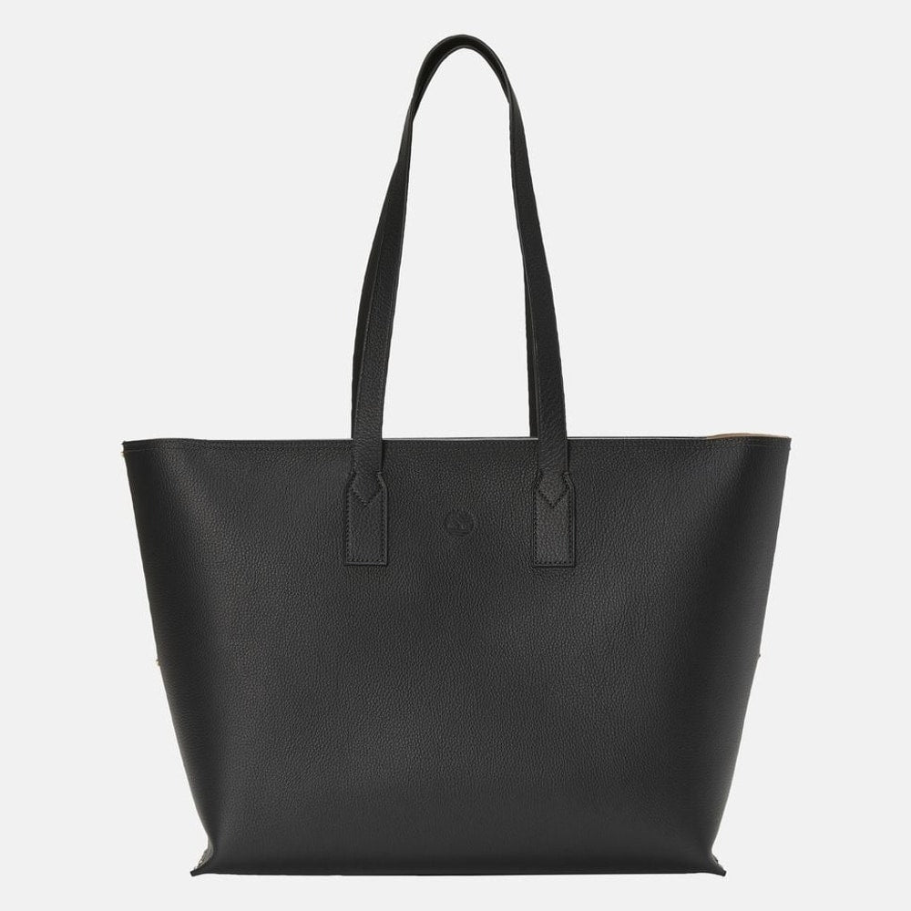 Timberland Leather tote bag Black – torba, czarny
