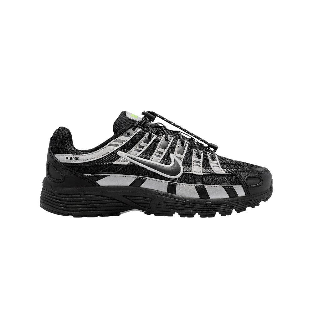 Nike P-6000 GS Black Metallic Silver Volt Ice – kengät, musta