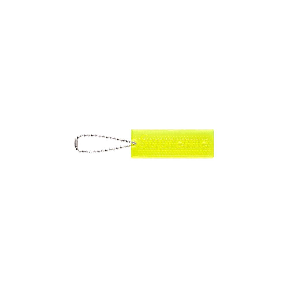 Supreme Reflective Keychain Yellow