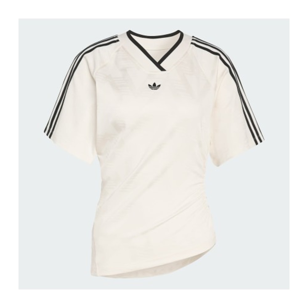 adidas Originals Rouched Football Jersey Off White – oblečení