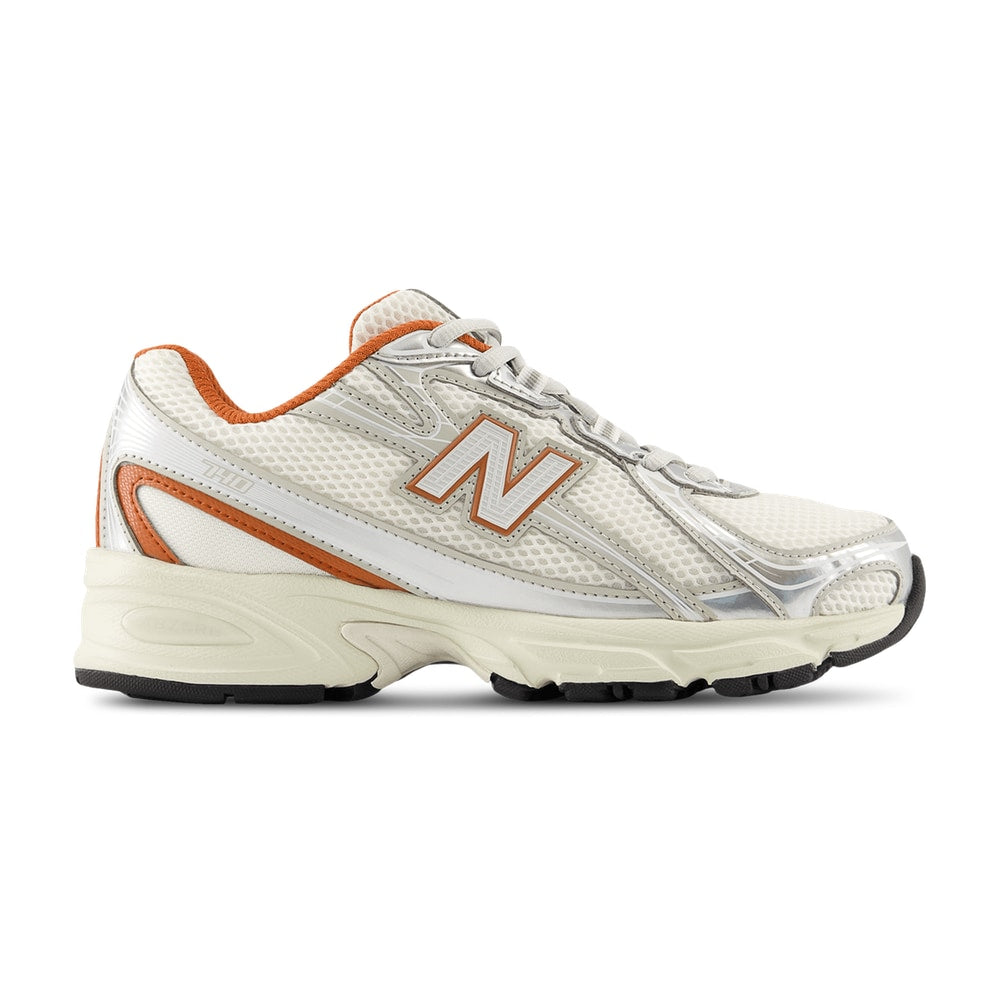 New Balance 740 Lace Silver Metallic Cinnamon – tenisky, stříbrná
