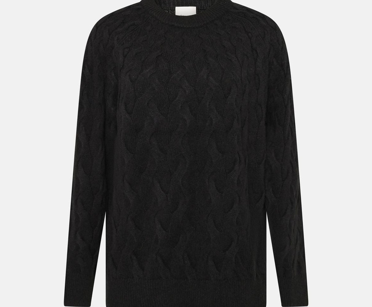 Calvin Klein Wool-blend pullover Black – ruházat, fekete