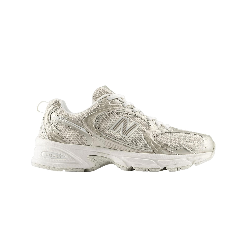 New Balance 530 Gold Metallic Linen – boty, stříbrná