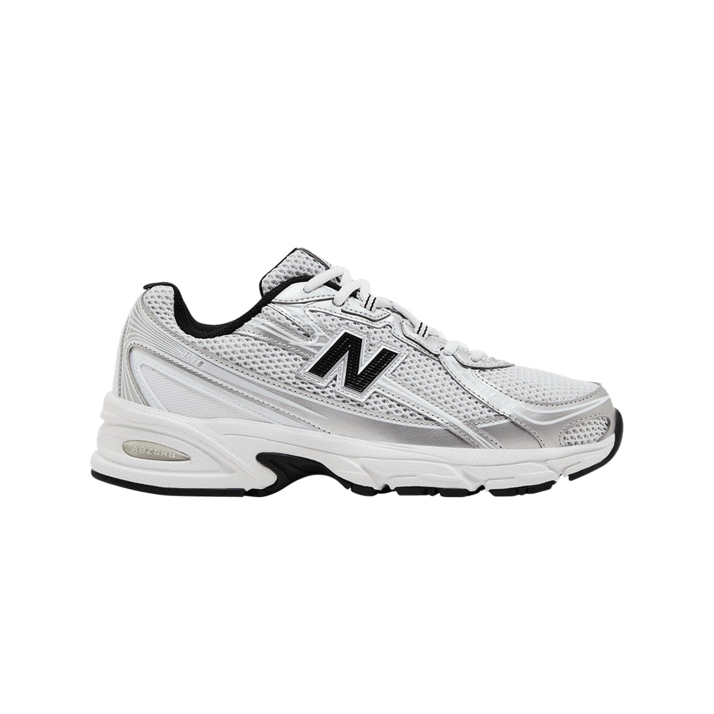 New Balance 740v2 White Silver Metallic Black – boty, bílá