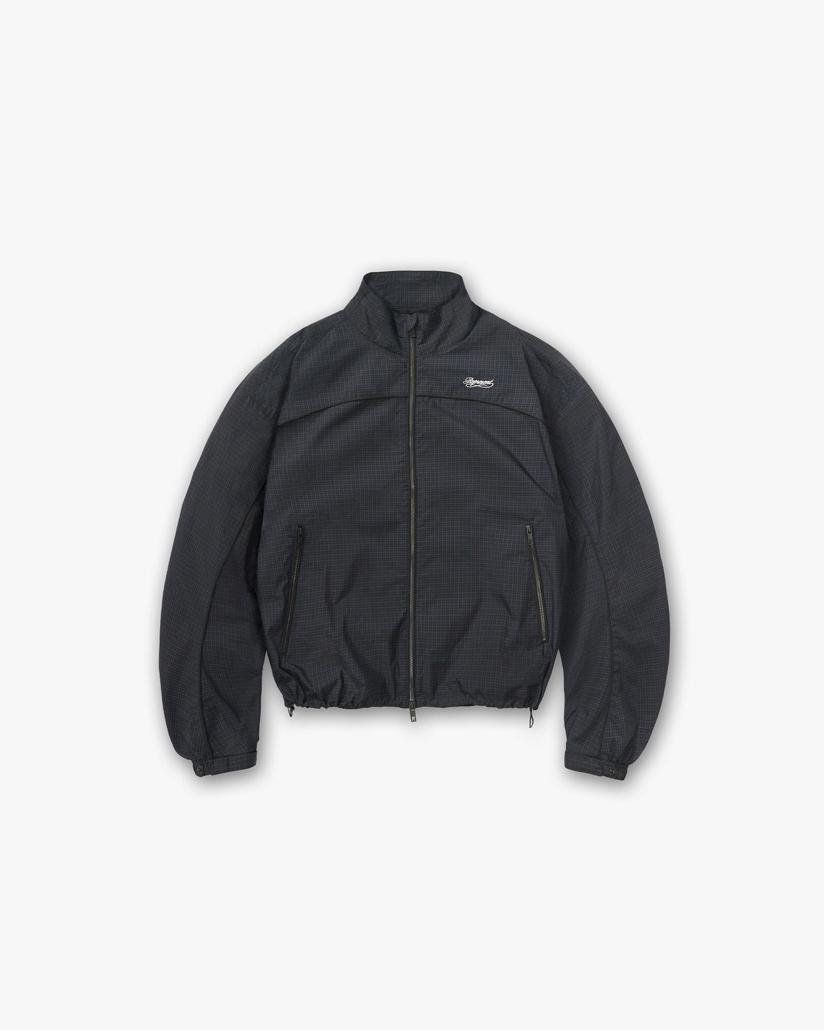 Represent Riot Track Jacket Navy Check – bunda